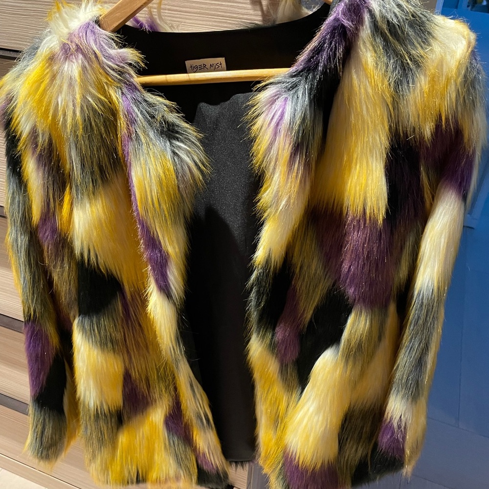 Faux fur coat